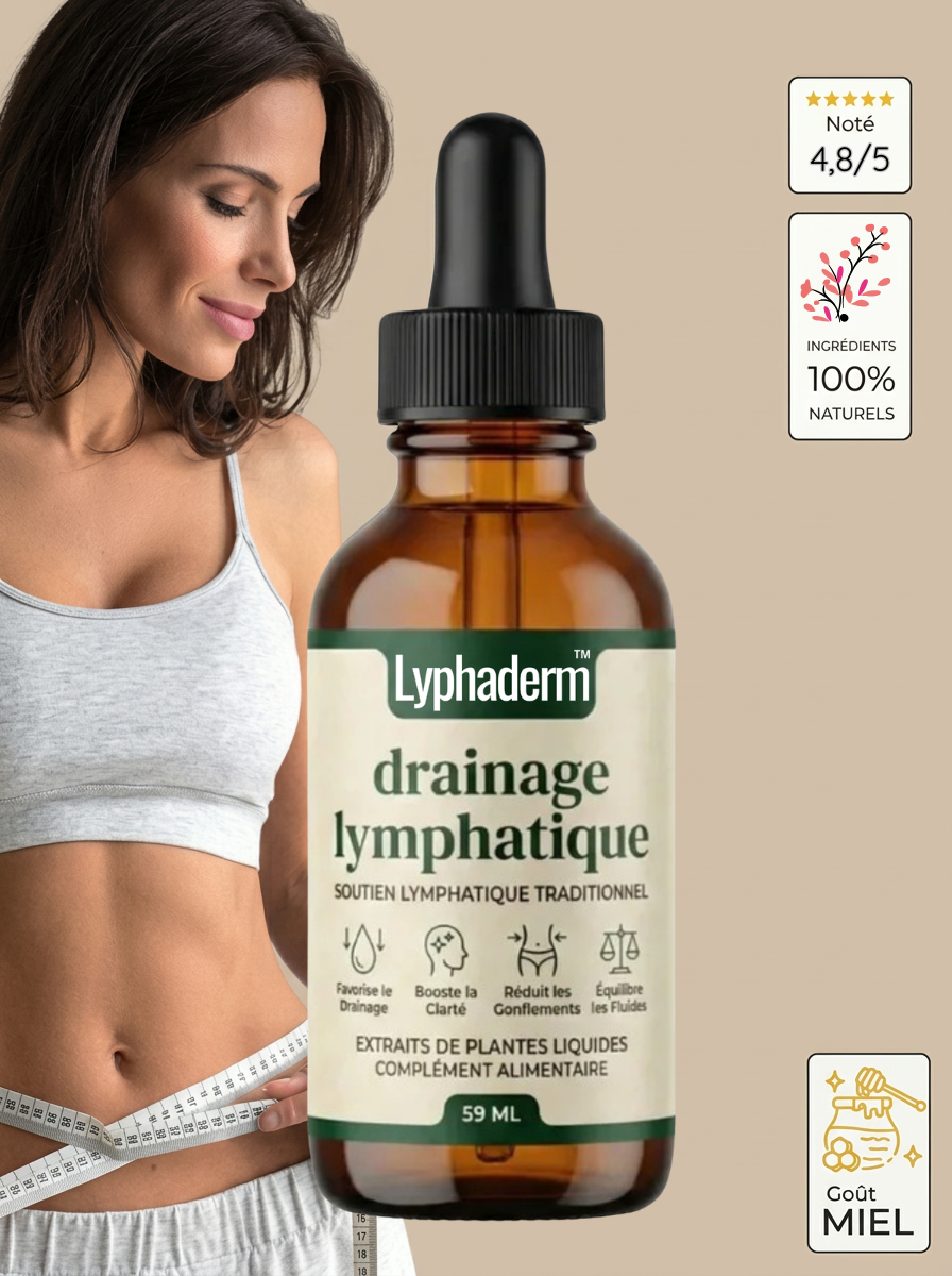 Gouttes Lyphaderm drainage lymphatique