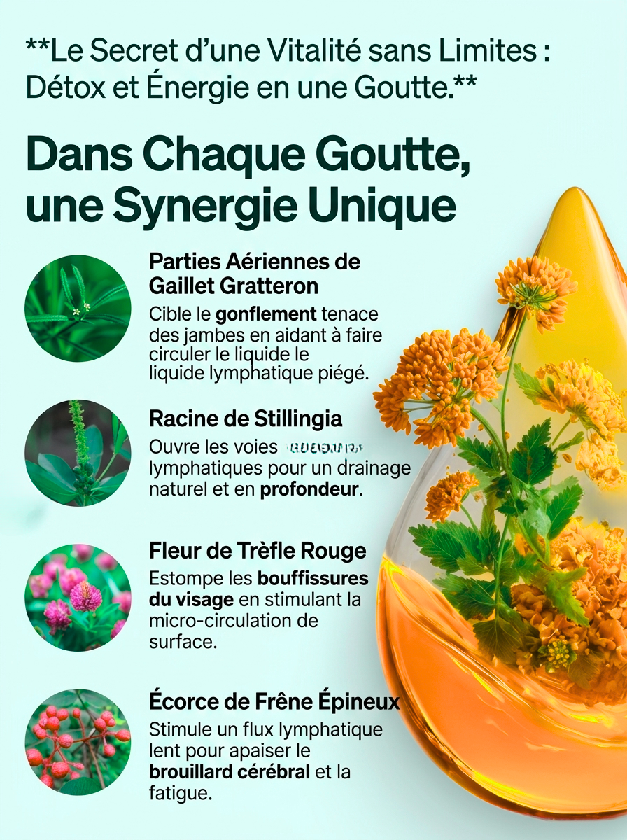 Gouttes Lyphaderm drainage lymphatique