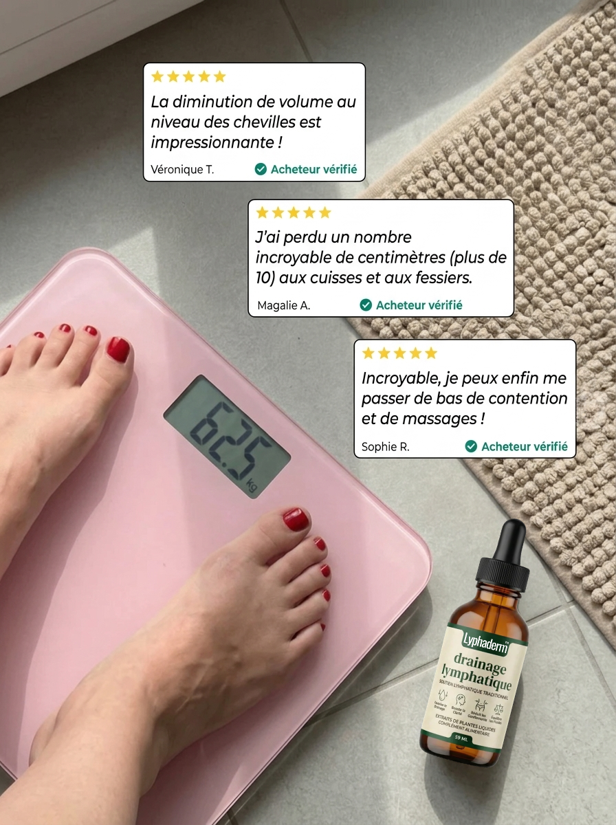 Gouttes Lyphaderm drainage lymphatique